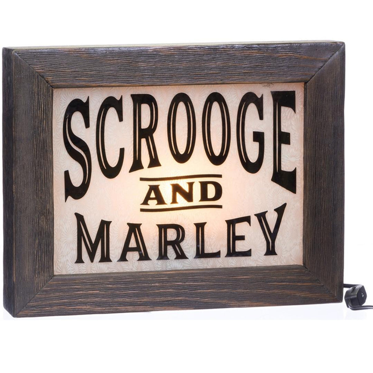 Scrooge & Marley Lighted Sign
