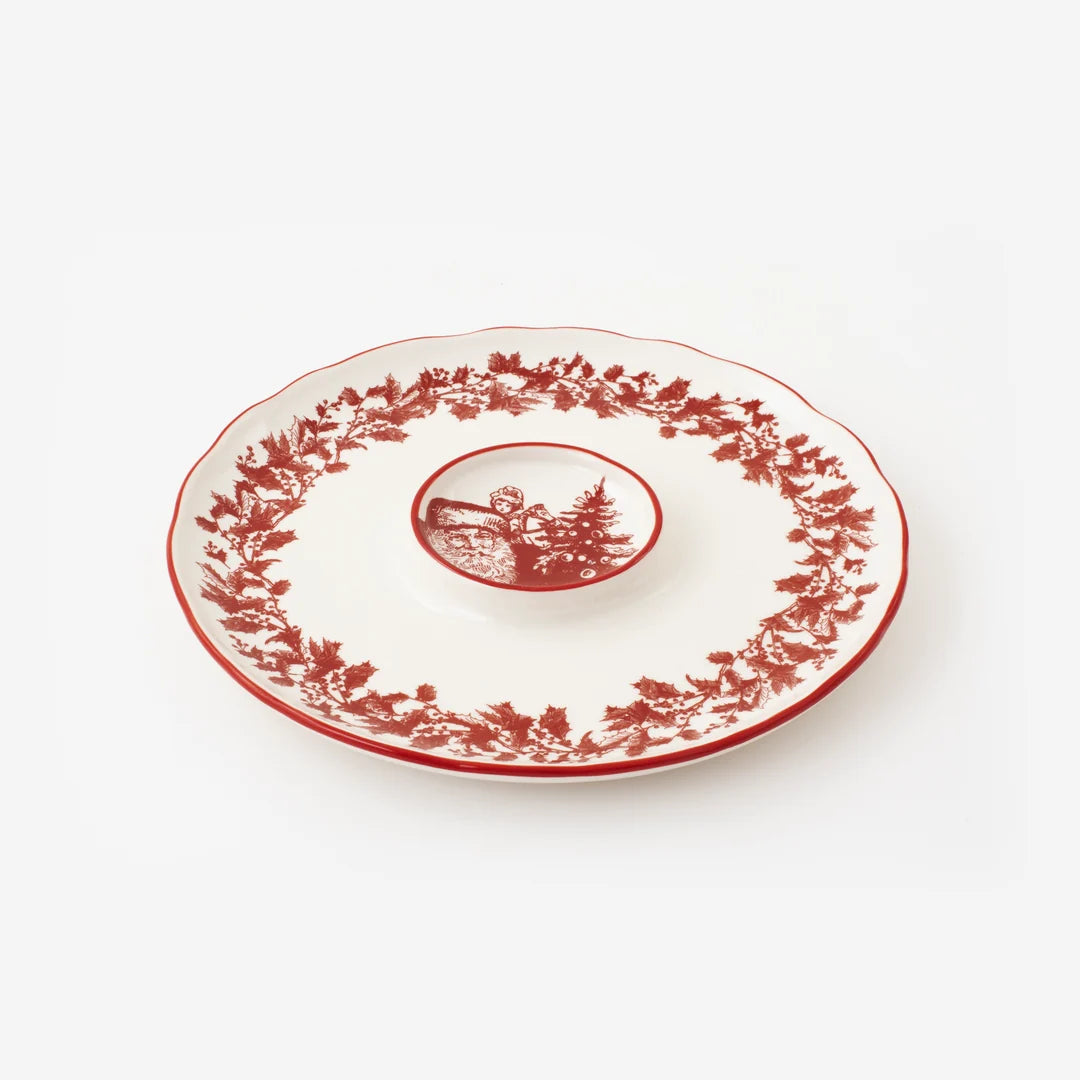 12" Yuletide Stoneware Serving Platter
