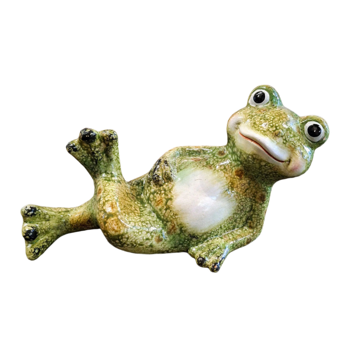 Laying Frog Statue