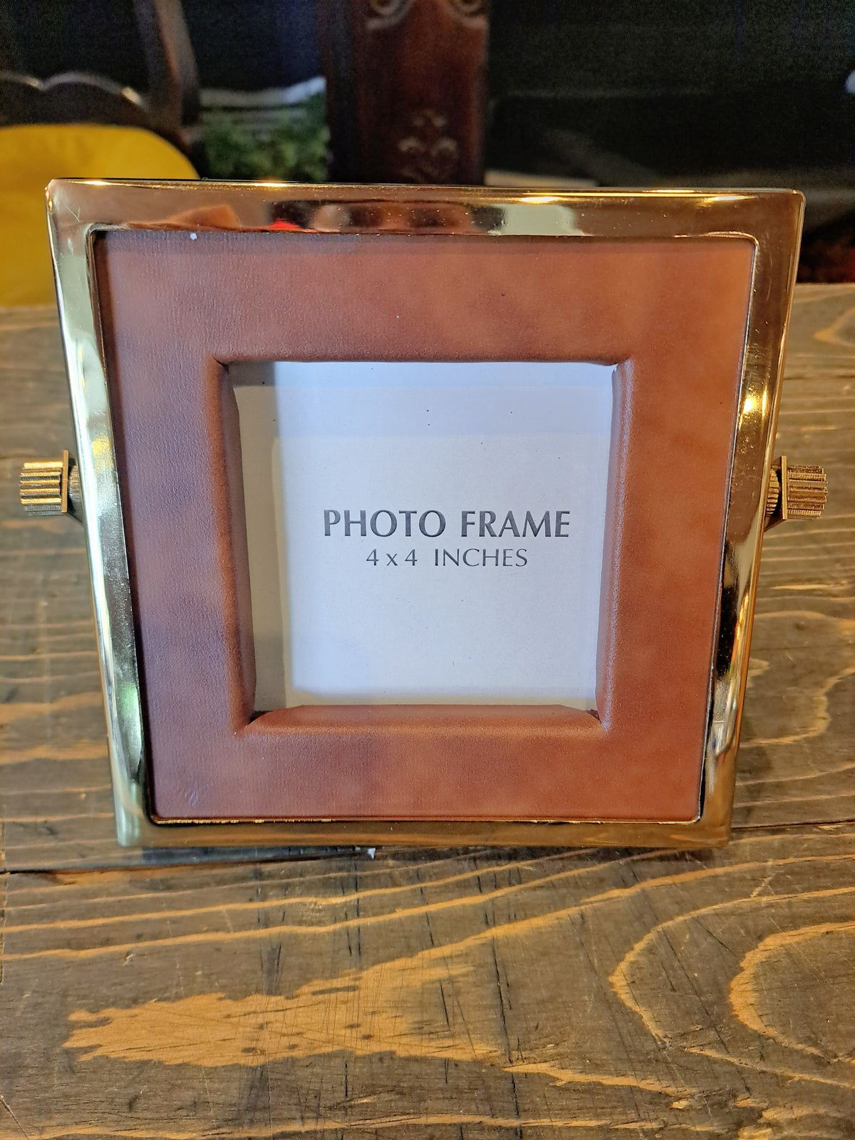 Leather & Gold Frame