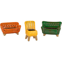 Set of 3 Sofa and Chair Planters
