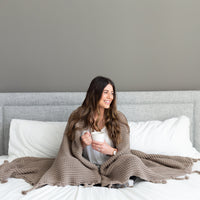 Luxurious Organic Knit Throw Blanket