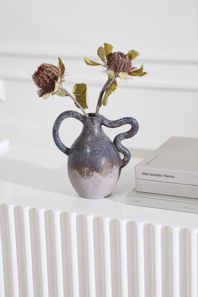 Meander Vase - Purple