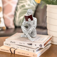 Resin Bookworm Sculpture