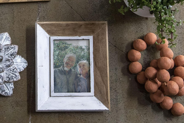 Wooden Photo Frame 5x7 White/Natural