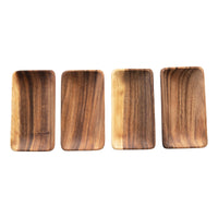Small Acacia Wood Trays (Set of 4)