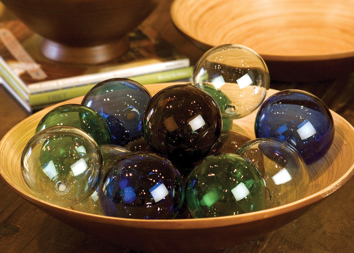 Recycled Columbian Glass Balls - Blue