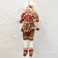 Whimsical Gingerbread Elf- Poseable