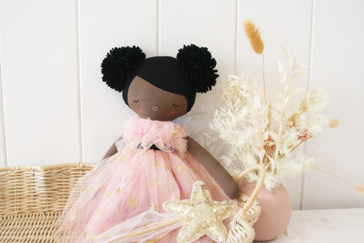 Halle Ballerina Doll (Darker Brown & Ebony) | Alimrose