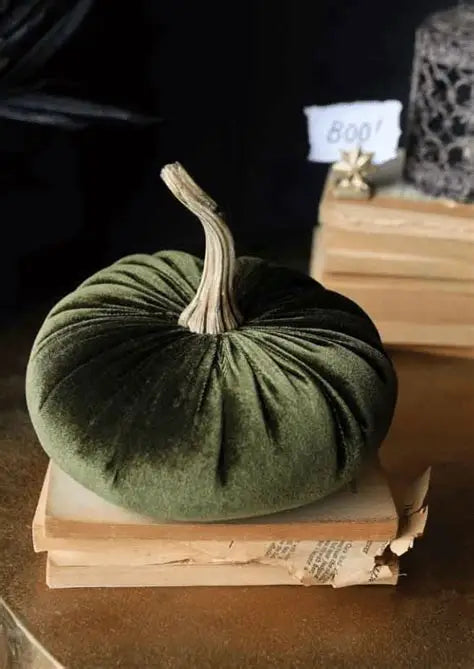 Green Velvet Pumpkin