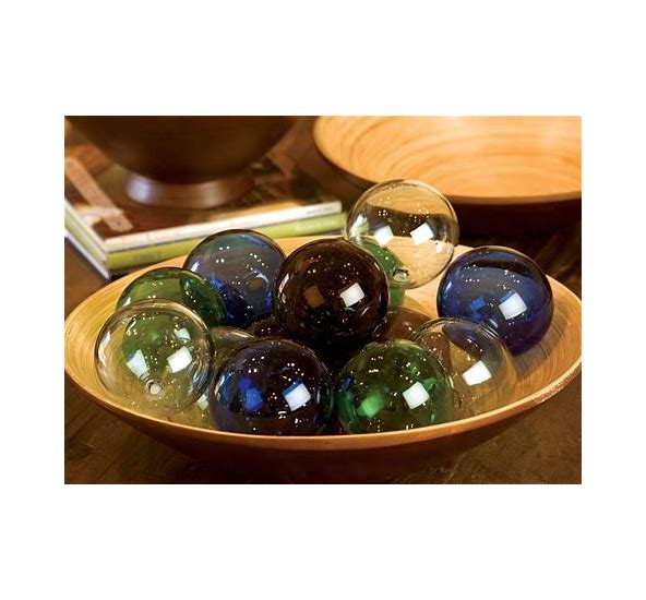 Recycled Columbian Blue Glass Ball