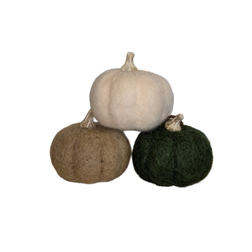 Small Wool Pumpkin