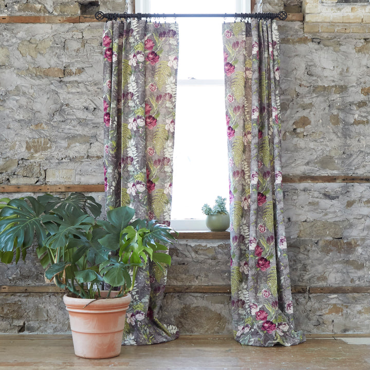 Patina Vie Velvet Window Curtains- S/2