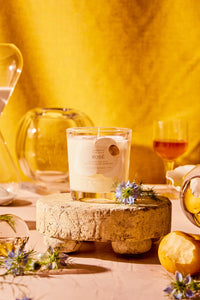 Rewined Sparkling Rosé Wine Candle - 6oz