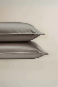 Faceplant Dreams Bamboo King Pillowcase Set - Pearl Grey