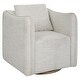 Corben Swivel Chair- White