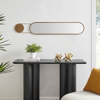Antique Brass Oval Wall Mirror | Danya B.