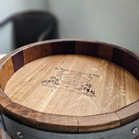 Sono Inspired Wine Barrel Lazy Susan