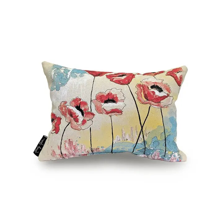 Eric & Christopher 'Stand By Me' Poppy Lumbar Throw Pillow