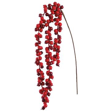 Red Berry Hanging Spray - 37"