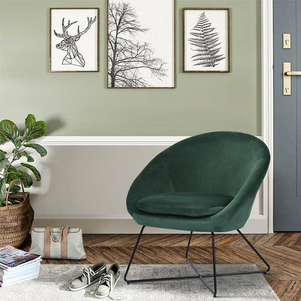 Velvet Accent Chair
