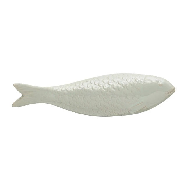 Sculpted Stoneware Fish Decor