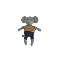 Mini Safari Animals in Clothes Plush - 6 1/2"
