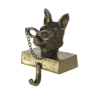 E+E Eloise the Fox Antiqued Gold Stocking Holder