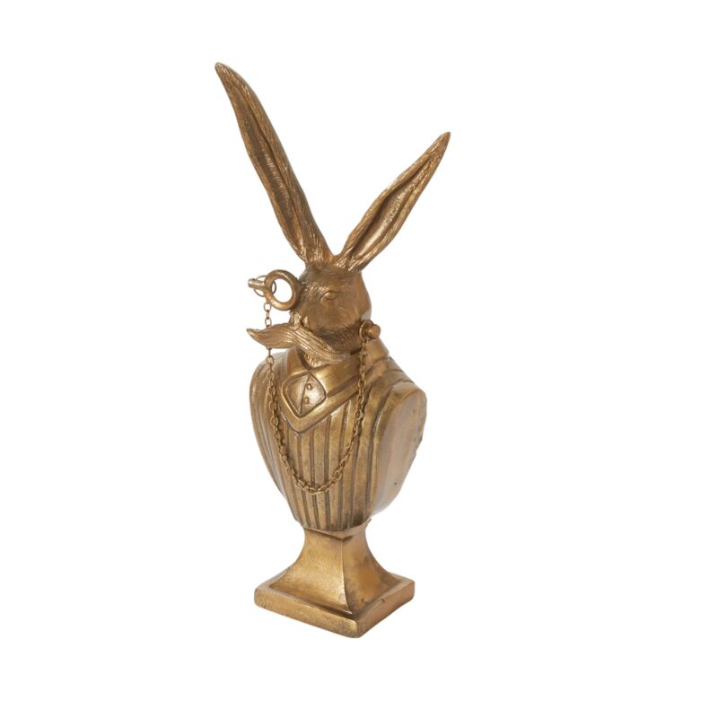 Antiqued Gold E+E Eric the Hare Bust