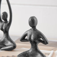 Peaceful Female Yoga Tabletop Figures (Set of 3 Poses) | Danya B.