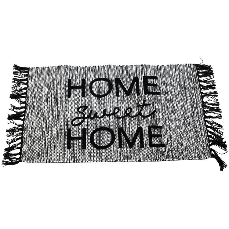 Hand-woven Home Sweet Home Rug