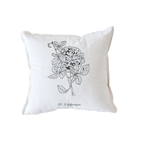 Hydrangea Throw Pillow