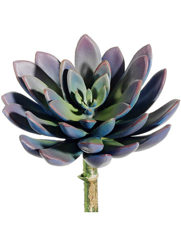 Faux Echeveria Succulent Pick - Purple