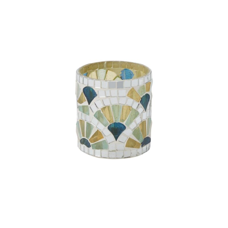 Glass Tiled Mosaic Clamshell Votive