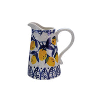 1-1/2 Quart Hand-Painted Stoneware Pitcher