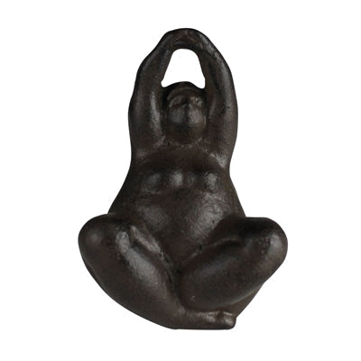 Woman Meditating Sculpture, Cast Iron