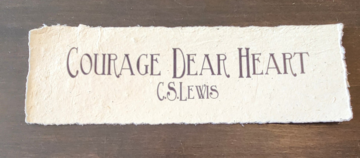 Inspirational Author Quote on Handmade Paper Print