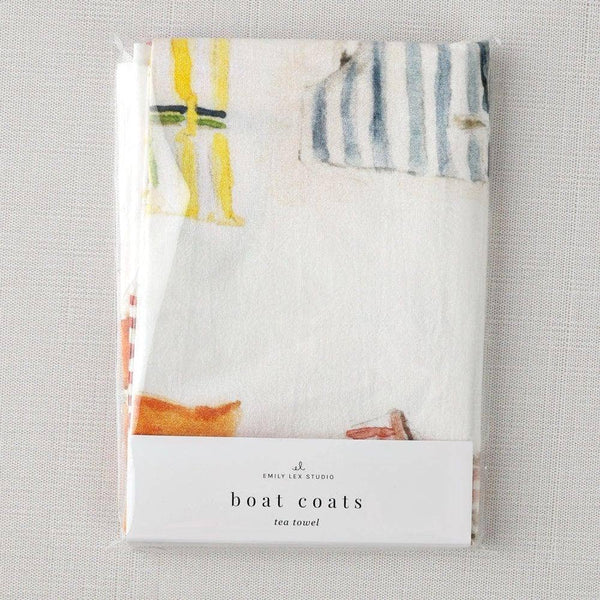 Boat Coats - Cotton Flour Sack Tea Towel