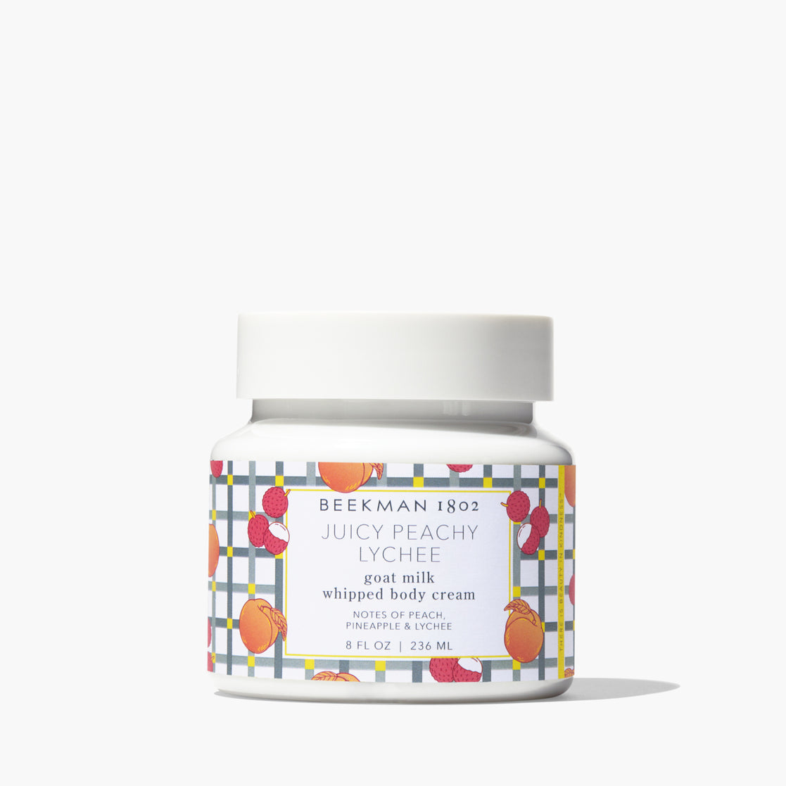 Juicy Peach Lychee Whipped Body Cream 8 oz. | Beekman 1802