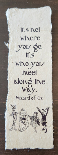 Book Themed Quote on Handmade Paper Print