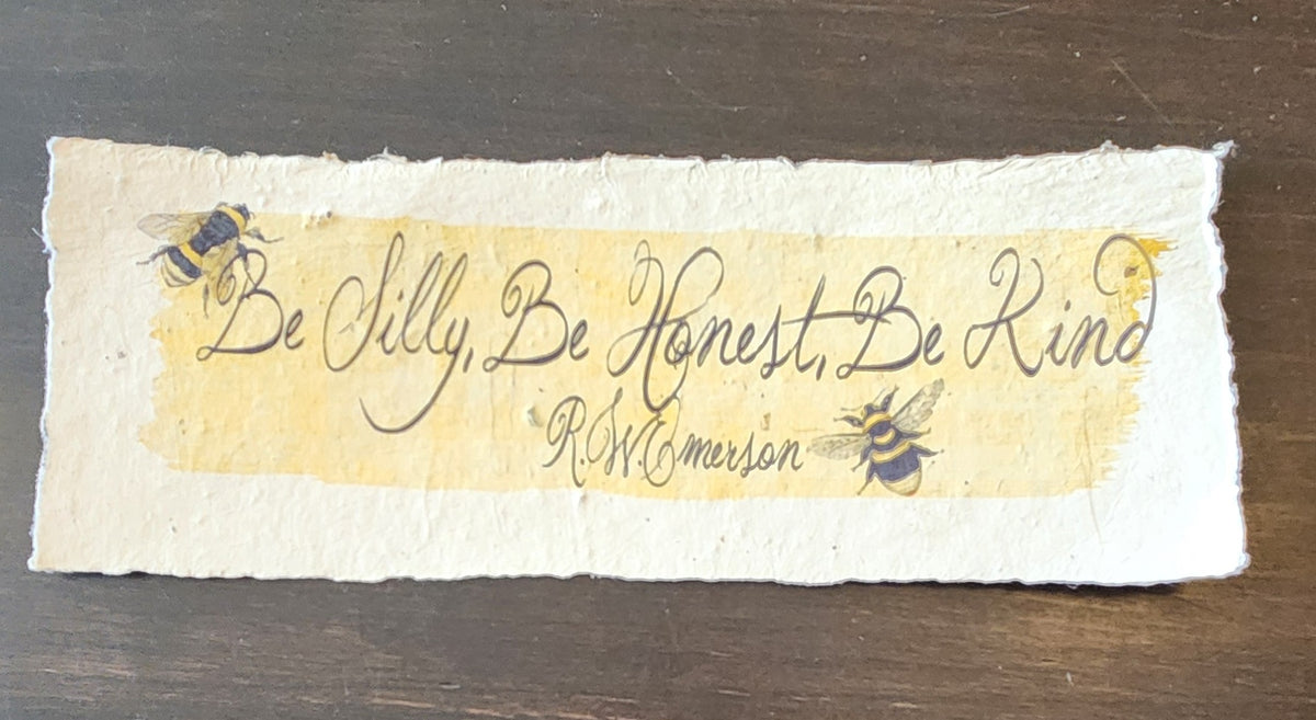 Nature Inspirational Quote on Handmade Paper Print