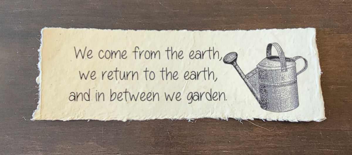 Nature Inspirational Quote on Handmade Paper Print
