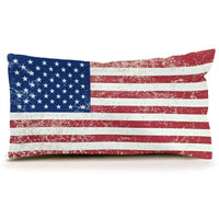 Small American Flag Pillow | Eric & Christopher