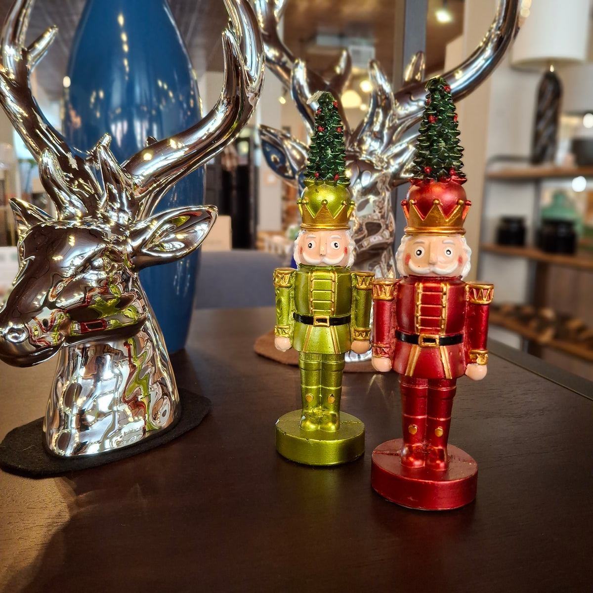 Nutcracker with Tree Candle