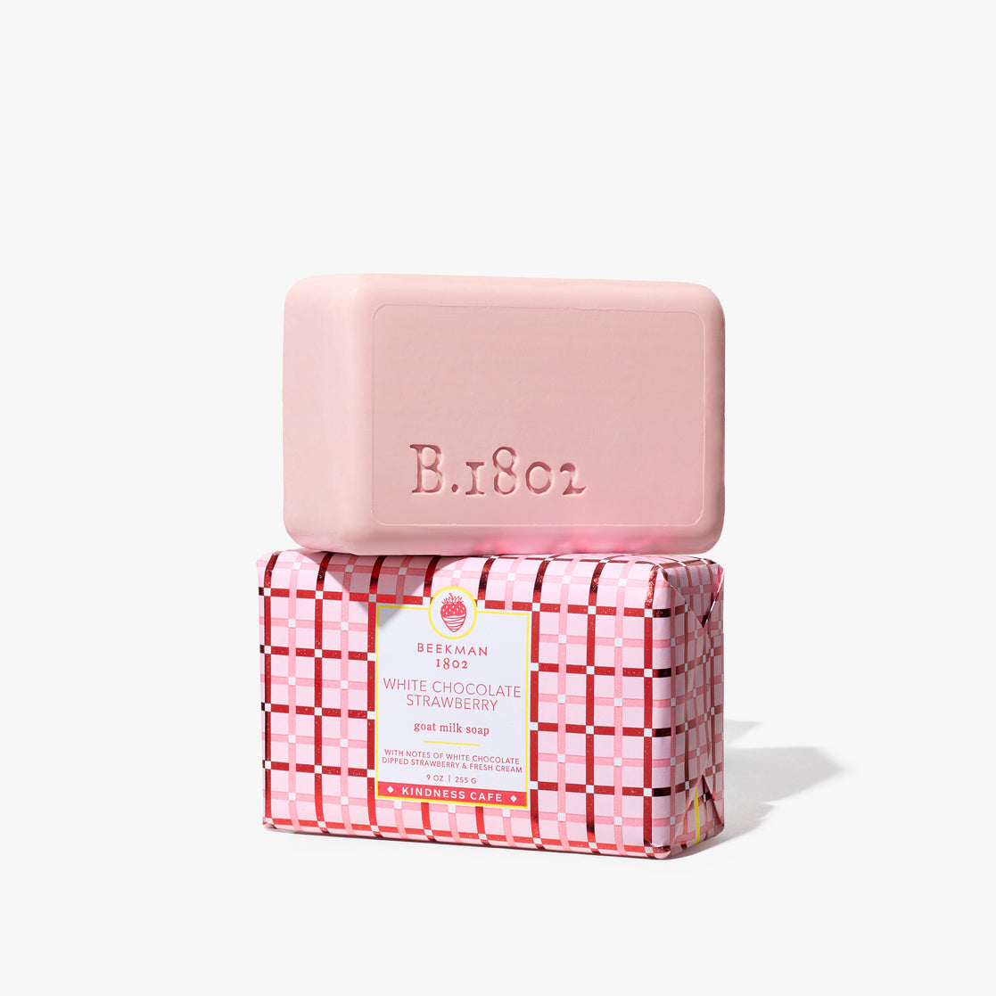 White Chocolate Strawberry Goat Milk Soap - Beekman 1802