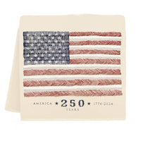 American Flag Anniversary Tea Towel | Eric & Christopher