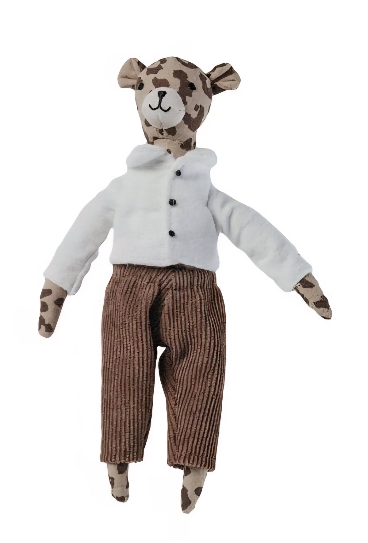 Plush Safari Animals in Clothes - 7 1/2"