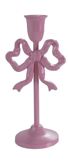 10" Cast Iron Bow Candle Holder