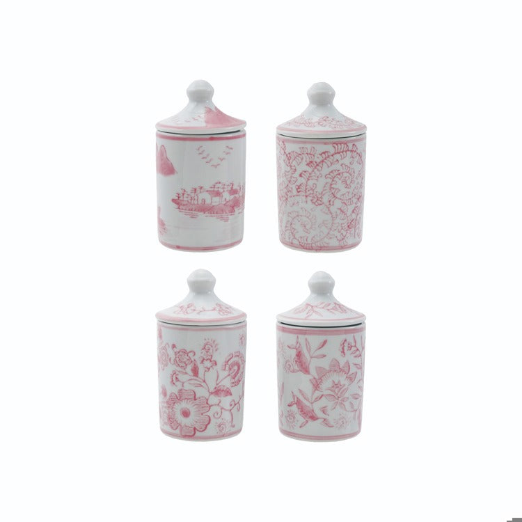 Pink Spice Jars