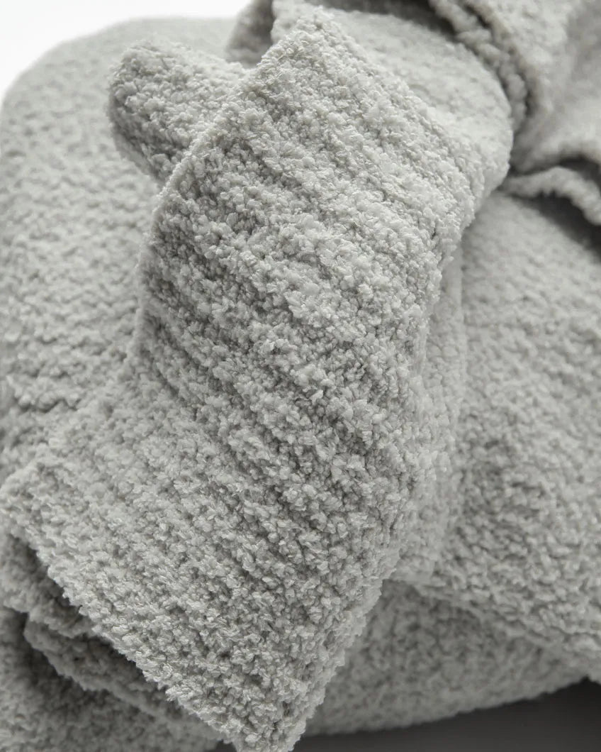 Cloud Grey Snug Lap Throw